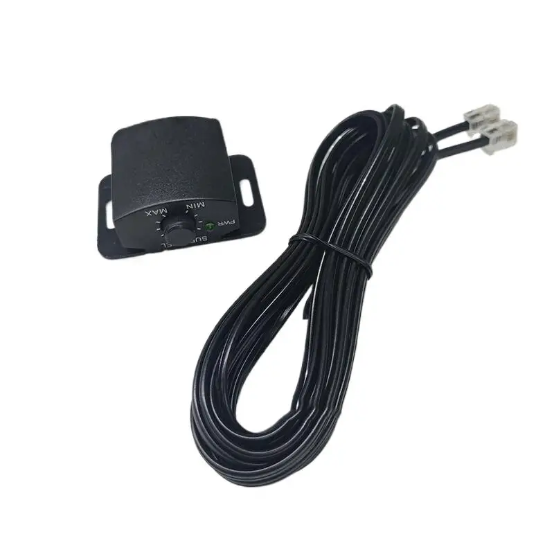 Remote Volume Control Knob for Car Audio Amplifier with Long Cable Adjustable Speaker Level for Vehicle Sound System