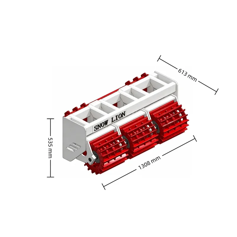 Small Road Ice Breaker for Skid Steer-3W120X Compact Snow Clearing Machine Gear Core-High Performance Thick Ice Breaking