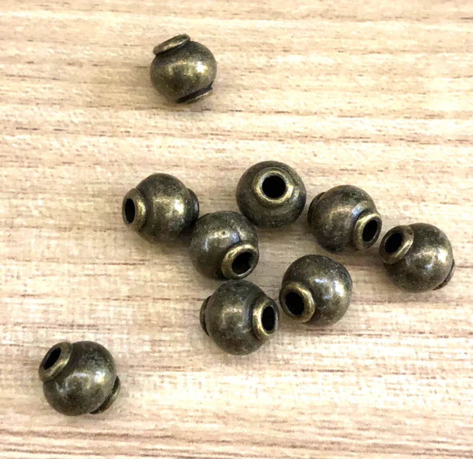 

20pcs 8*8*8mm Vintage spacer beads for handmade Zinc Alloy metal HW2889
