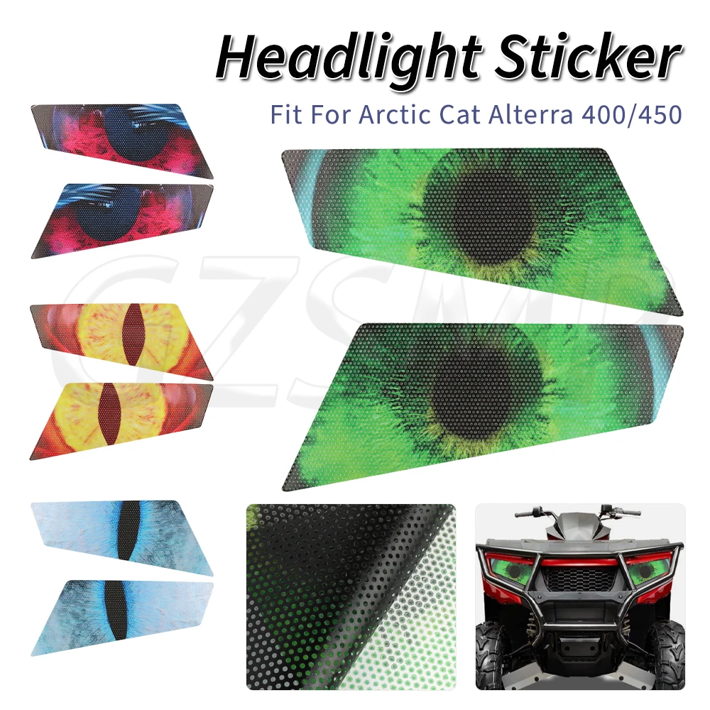 

Headlight Sticker ATV Graphics Kit Deco Decals Fit for Arctic Cat Alterra 450 2021-2024 Alterra 400 450 500 2016 2017