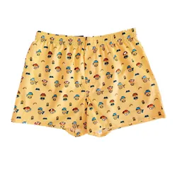 Shorts unisexes de dessin animé mignon pour hommes, sous-vêtements, vêtements à la maison, bas de sommeil en coton, nouveau