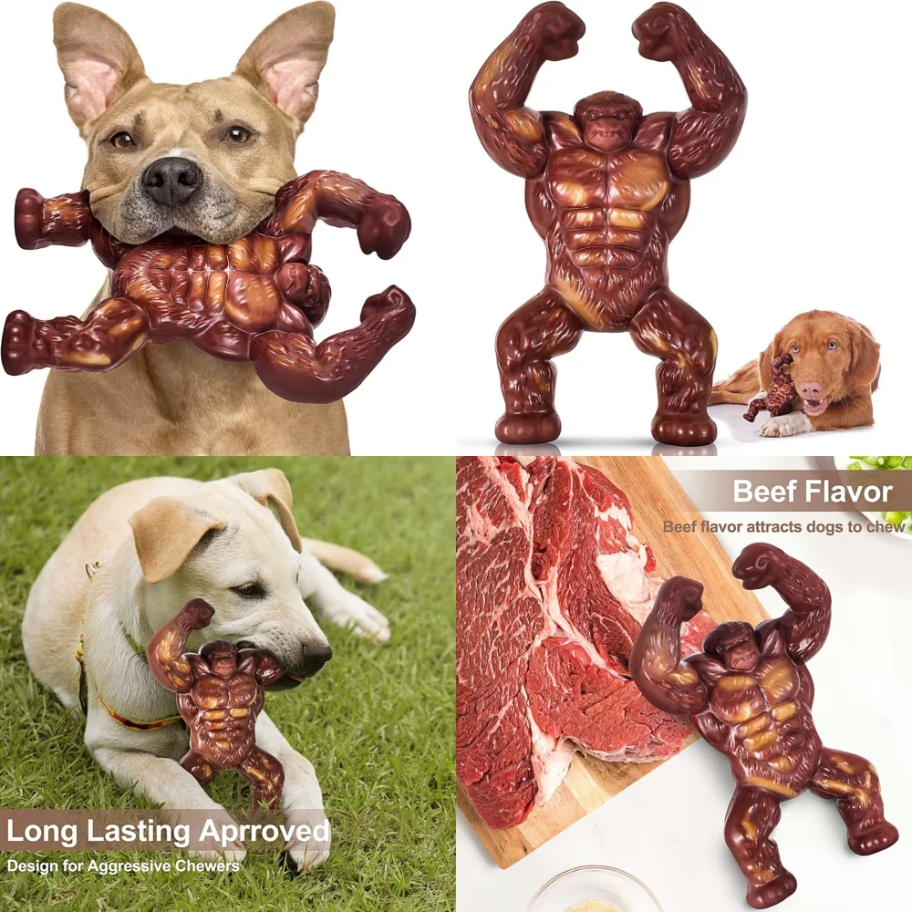 

Indestructible Dog Toys for Aggressive Chewers Heavy Duty Extreme Durable Chew Proof Toys for Large Breeds Long Lasting Pet