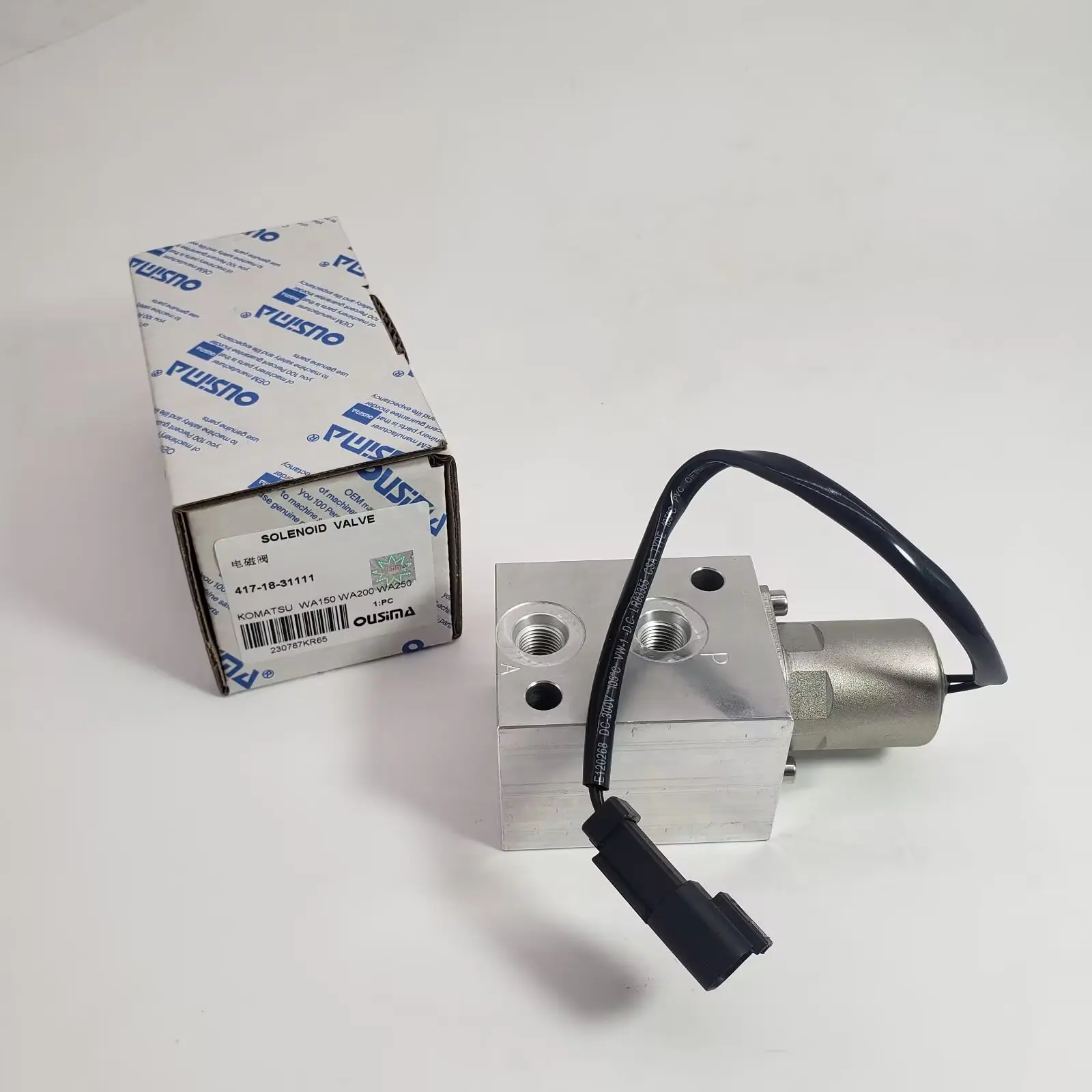 OUSIMA  Construction Machinery Parts Solenoid Valve  417-18-31111 for    WA150 WA200 WA250