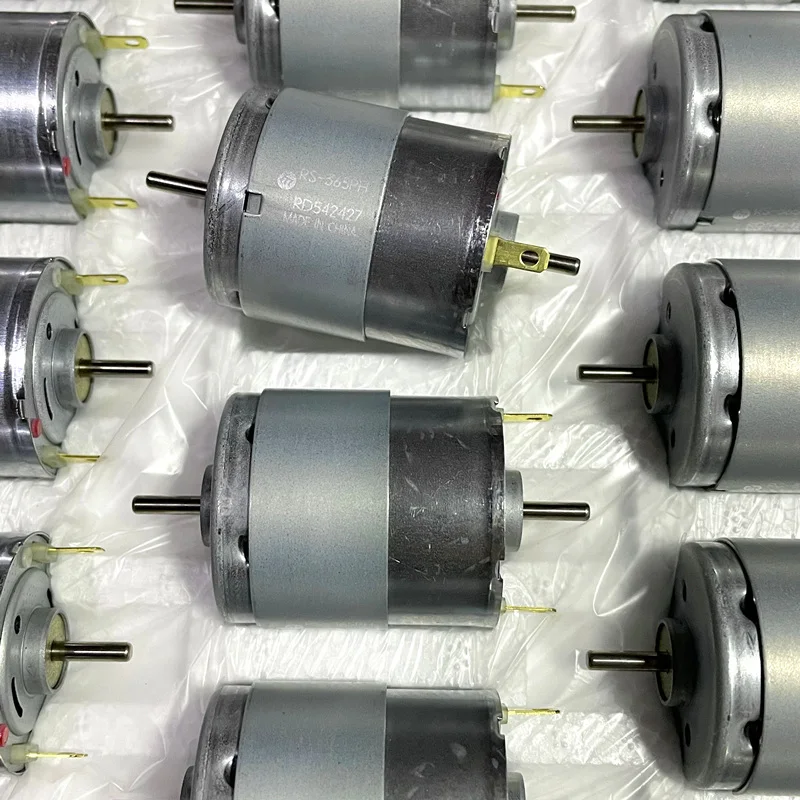Brand New RS-365PH-13205 Double-headed Shaft Micro Motor DC 12V24V 5-pole Rotor Carbon Brush Motor 6V-30V High Torque 10450RPM