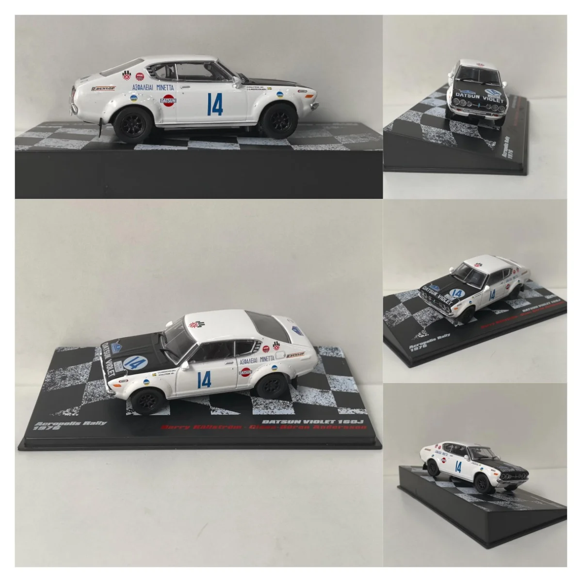 

DEA Diecast 1/43 Scale DATSUN VIOLET 160J 1976 #14 Racing Car 2E Alloy Car Model