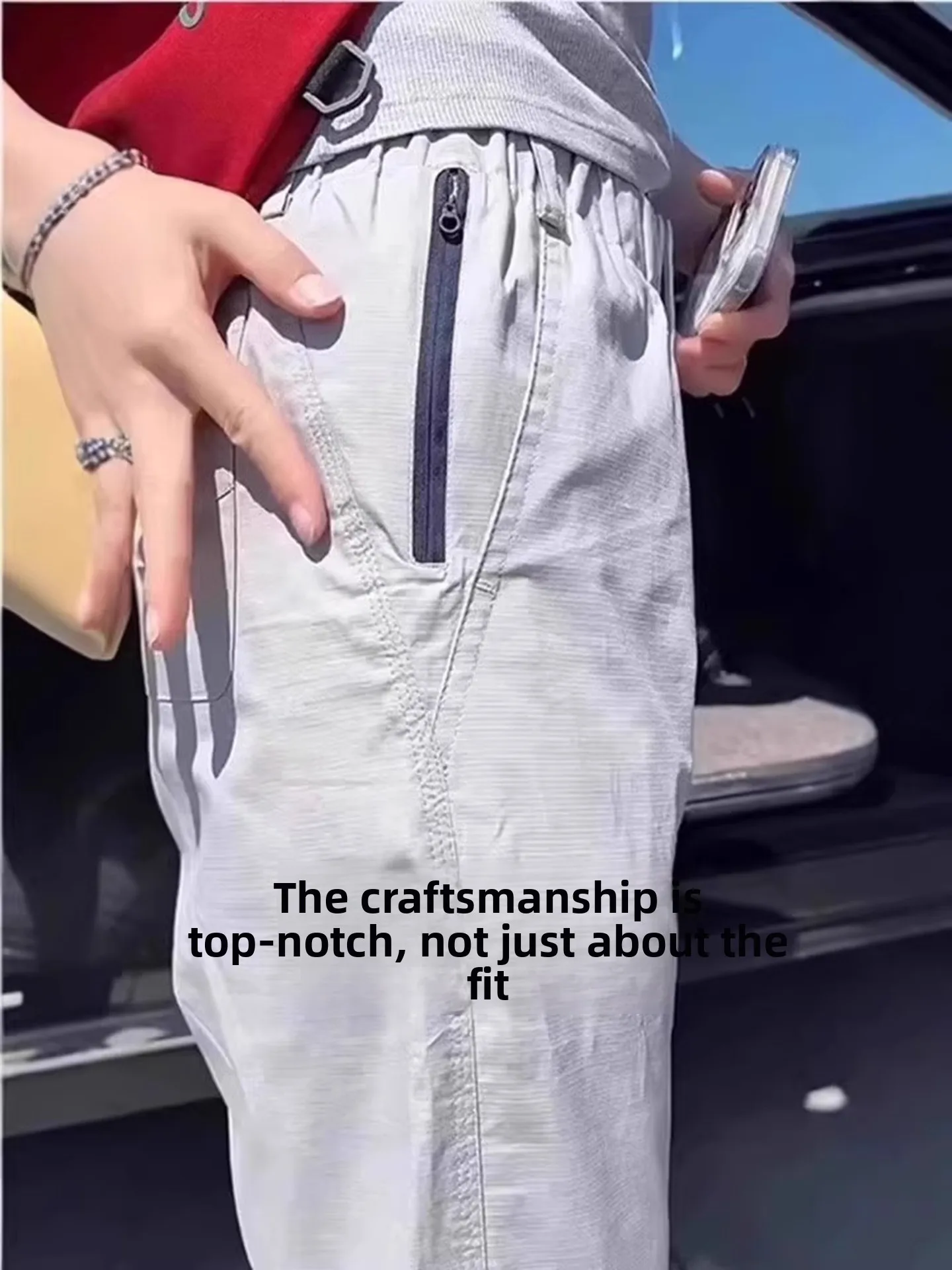 

Qui Dry Spor Casual Pants Women Summer Thin Large Size Fat MM Ladies Slim High Waist Nine Points Ice Silk Harem Pants