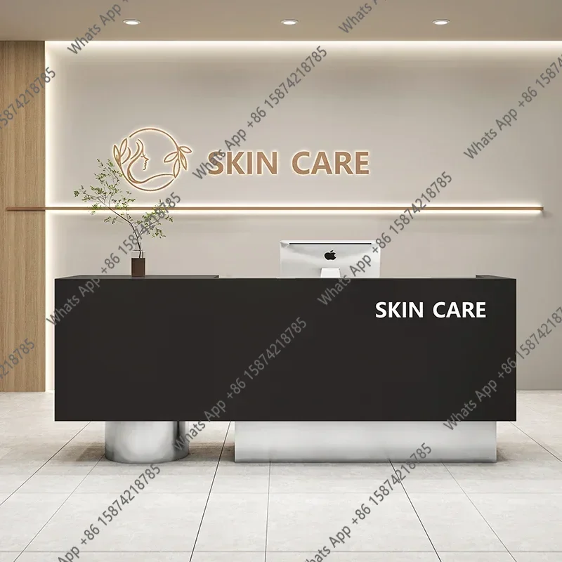 

Современный прилавок-ресепшн в стиле Накадзима для магазина одежды, барбершопа, небольшого бара, в скандинавском стиле люкс