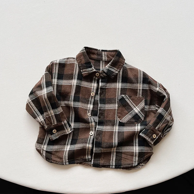 1-6 Jahre alte Jungen koreanische Casual Top Frühling und Herbst neue Stil Jungen Shirt hochwertige reine Baumwolle langärmelige Strickjacke – Detail 5
