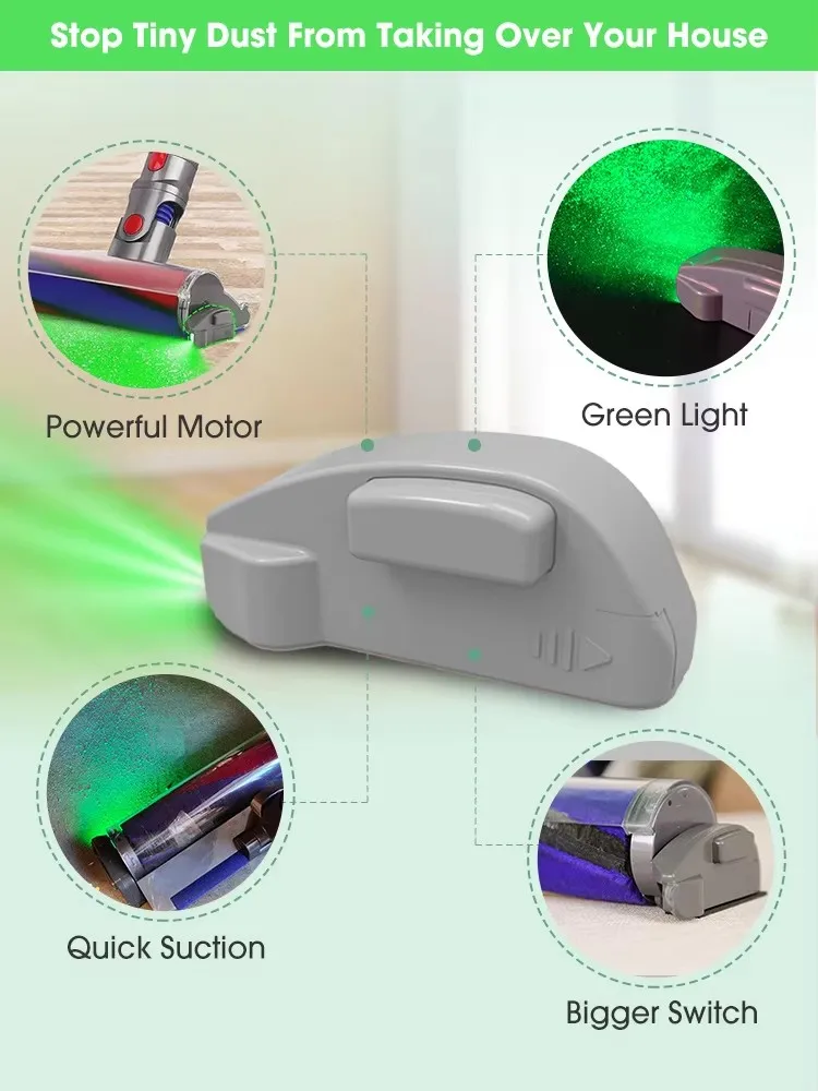 Vacuum Cleaner Laser Lights Dust Display LED Lamp Dust Clearly Visible Under the Light Universal Vacuum Cleaner Parts