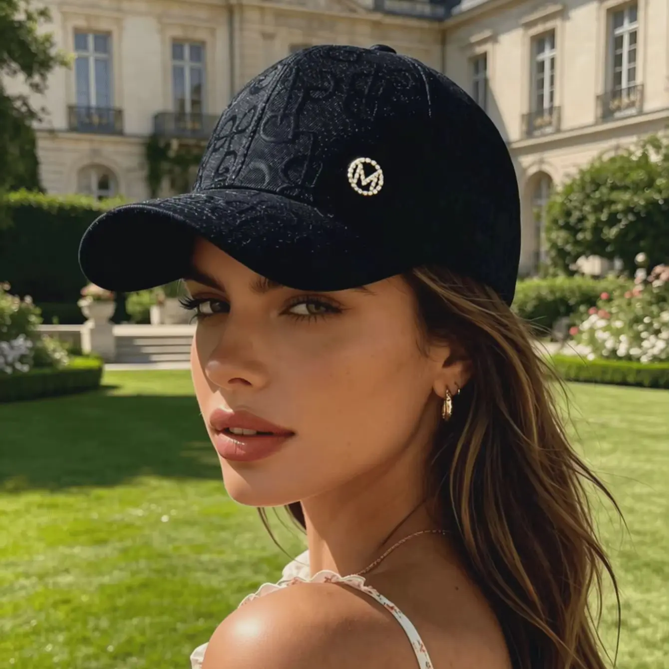 Women's Casual Letter Jacquard Sun Hat Baseball Cap,Beach,Travel