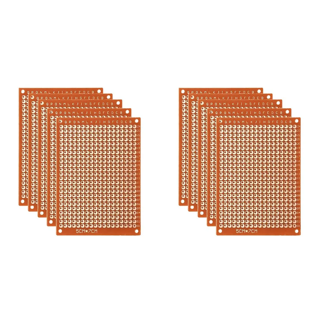 5/10 Pezzi Scheda PCB Prototipo 5x7cm, Protoboard Circuito Stampato Universale con 432 Fori
