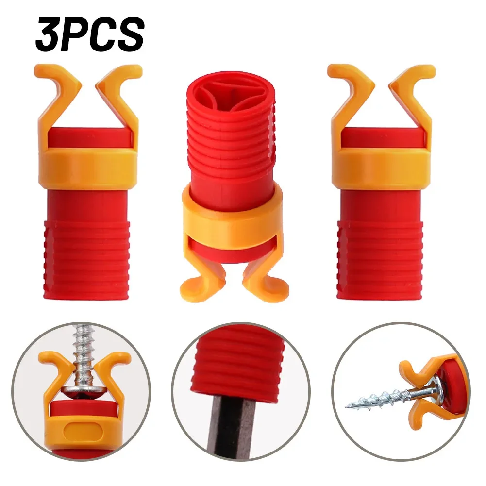 3PCS Screw Holder ABS Plastic Fixing Clamper Set For Drill Bit Workshop Equipment Woodworking Drill Power Tools