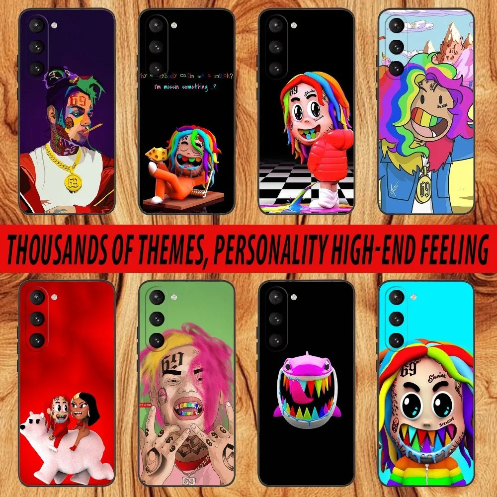 

6ix9ine Tekashi69 Rapper Phone Case For Samsung S 25,24,23,22,30,21,10,9,Ultra,Plus,Lite,FE,4,5 G Black Soft Case