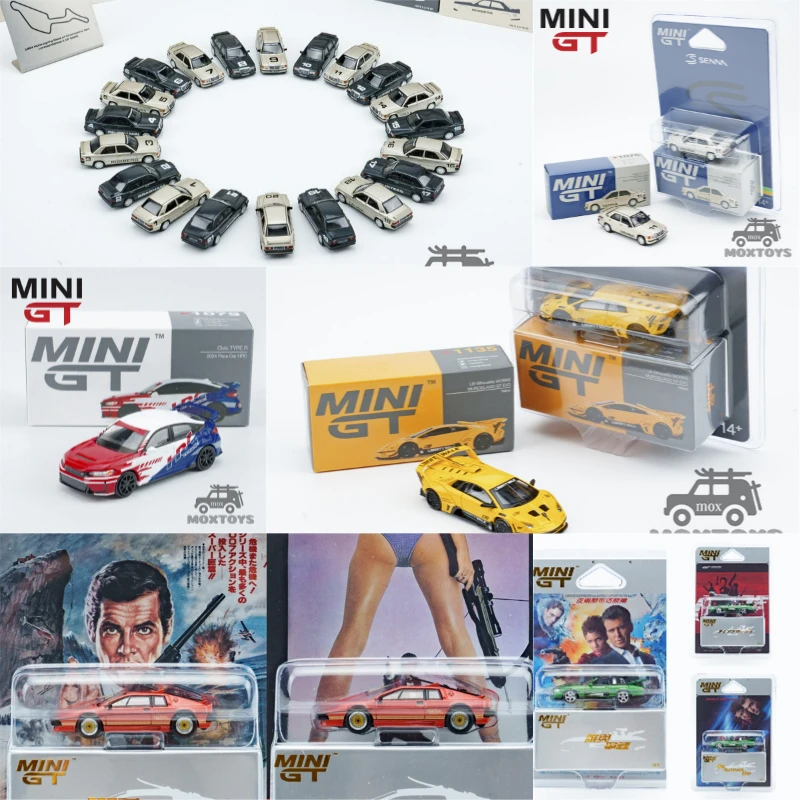 

Модель автомобиля MINI GT 1:64 190E Civic TYPE R XKR GT Evo Esprit Turbo Copper Fire Metallic "For Your Eyes Only" (литая под давлением)