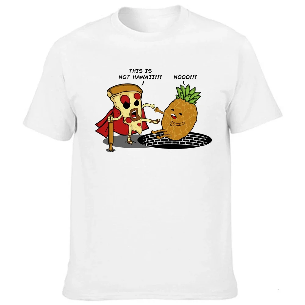 Männer Kleidung 2020 Ananas Pizza Obst Gedruckt Lustige Ästhetische Hemd Freizeit Kurzarm Oansatz T Shirt Streetwear Graphic Tees
