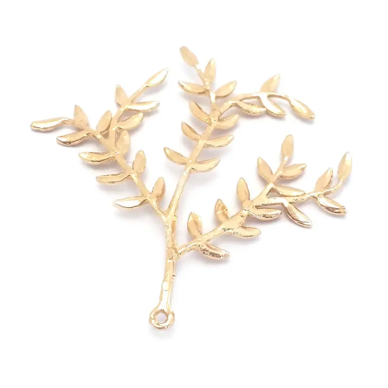 6PCS 18K Gold Color Tree Branch Charms Pendants High Quality Necklace Earrings Diy Jewelry Accessories Rosediy official-website