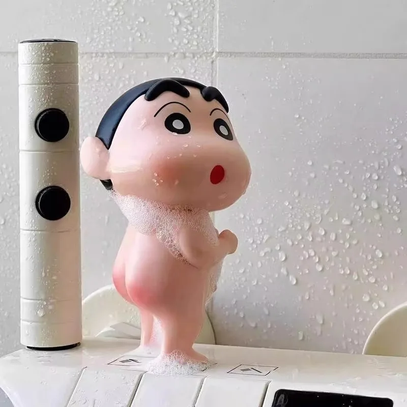 تلوين شينشان حامل سطح المكتب ديكورات الحمام الكرتون سيارة ديكور أنيمي على غرار كسول حامل هاتف حامل الهاتف المحمول المتصلة بالأنيمي