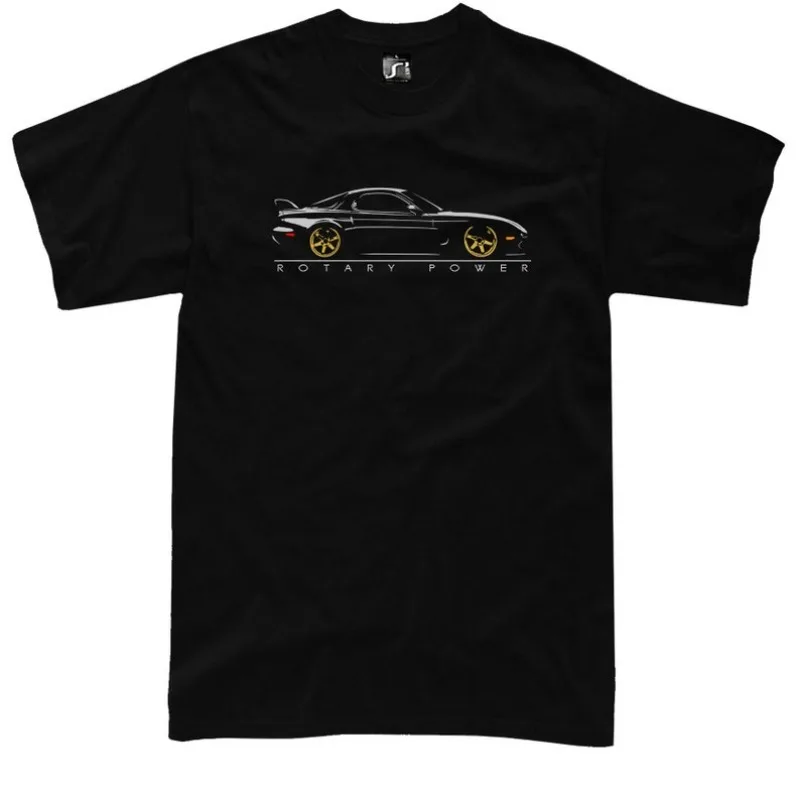 T-Shirt for mazda RX7 fd3s JDM rotary wankel tshirt +  +  2024 Men T Shirt Casual  Car fans Logo Enthusiast T-shirt Graphic Summ