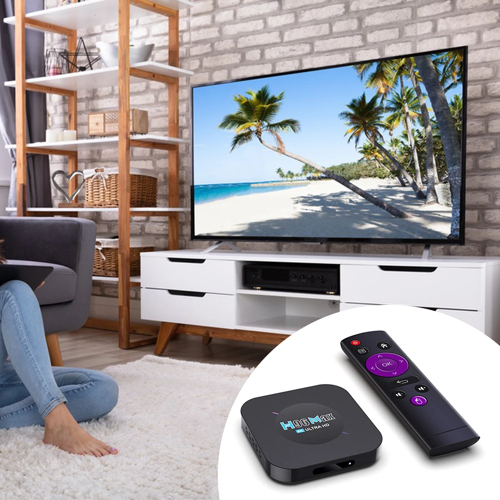 

Easy Using Dual Band WIFI Smarts TV Box Household High-Gain Medias Player For Living Room Home