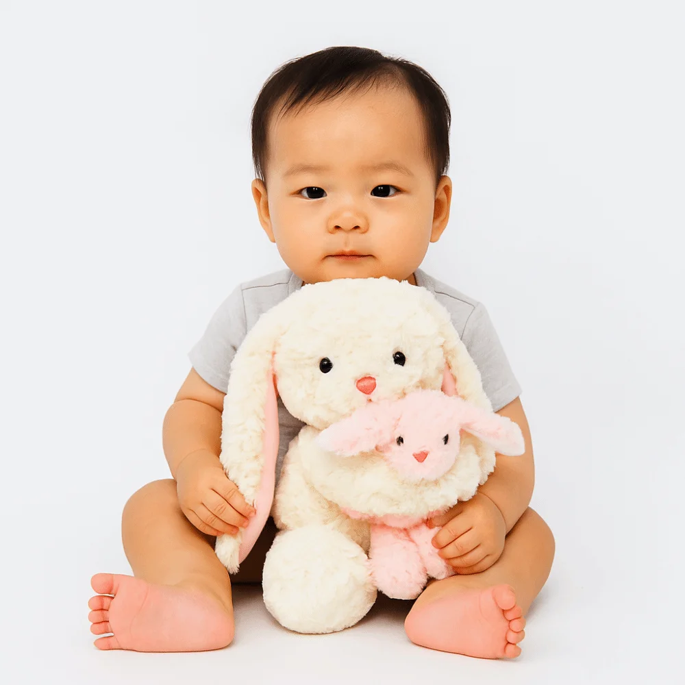 

Fluffy Rabbit Handmade Collection Bunny Doll Stuffed Soft Cartoon Parent Child Bear Stuffed Animals Birthday Parties