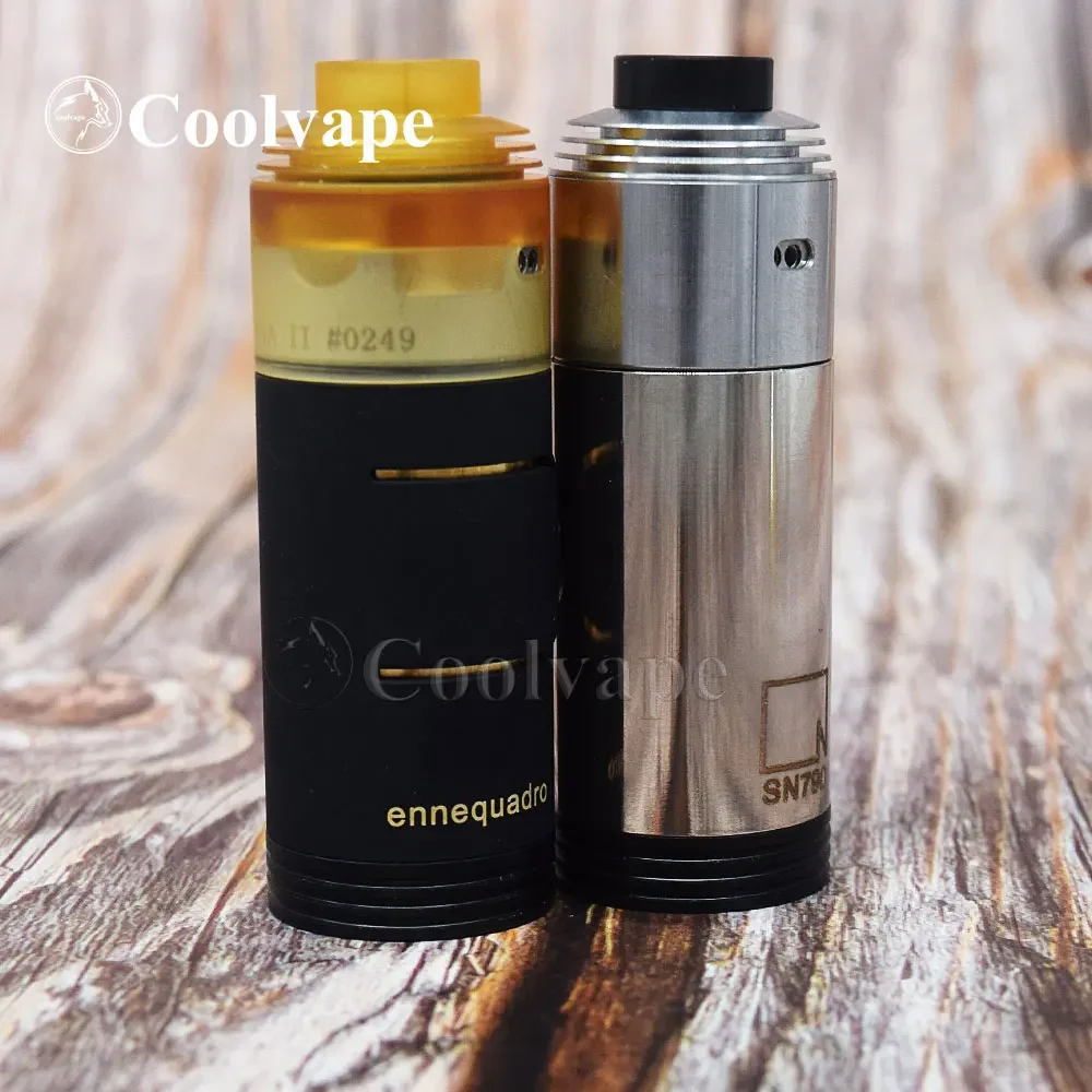 coolvape ennequadro mod met Hussar 2.0 RDA geschikt voor 18350 batterij 22 mm 316ss mechanische vape vs hellfire v6 kit HAKU VENNA V2 RDA