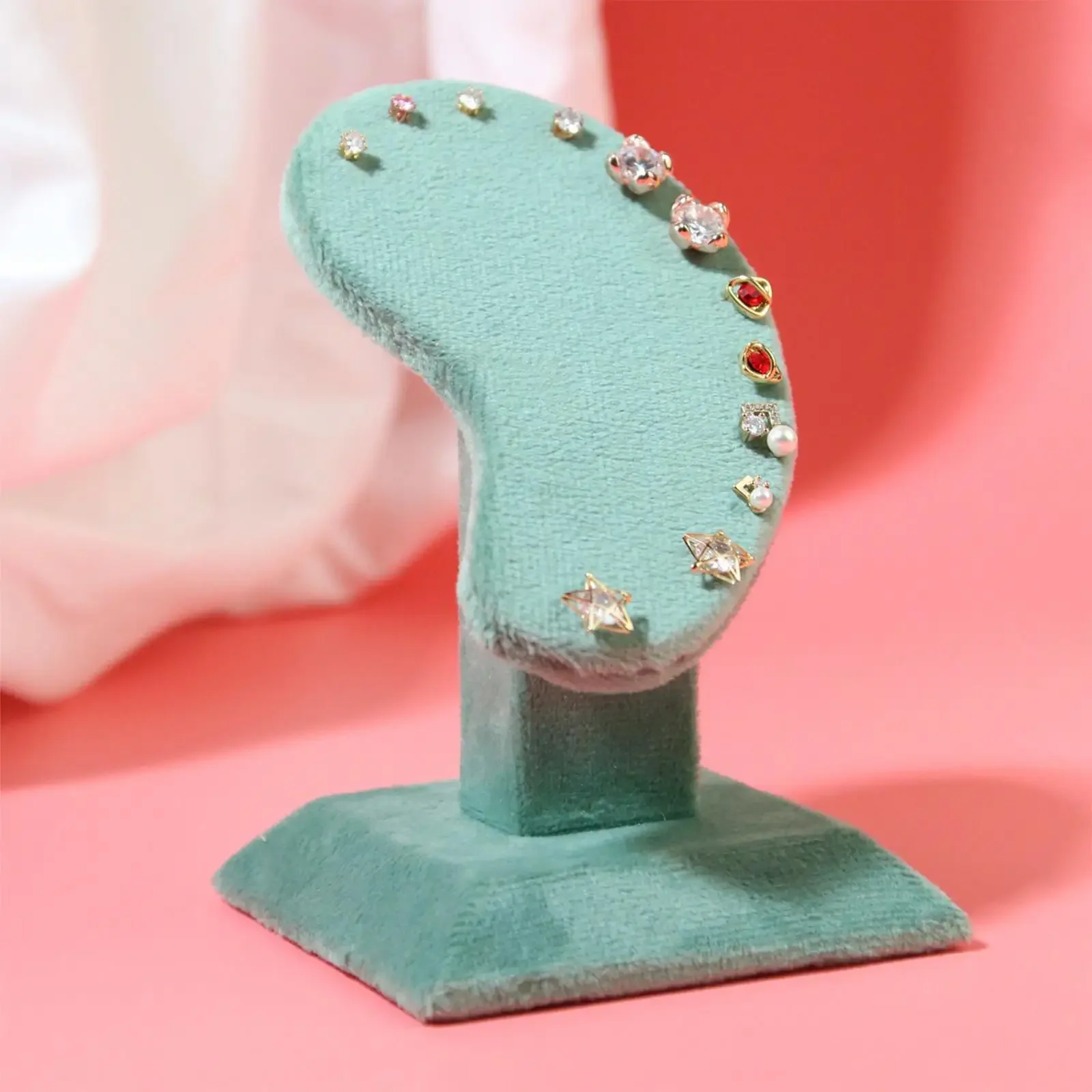 Earring Display Stand Fashion Ear-shaped Ear Clip Stud Jewelry Display Holder Earrings Pendants Jewelry Rack Ear Organizer