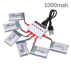 Batteria Lipo 3.7V 1000mAh 102542 per batteria Syma X5HC X5HW X5UW X5UC RC Quadcopter con caricatore Drone pezzo di ricambio