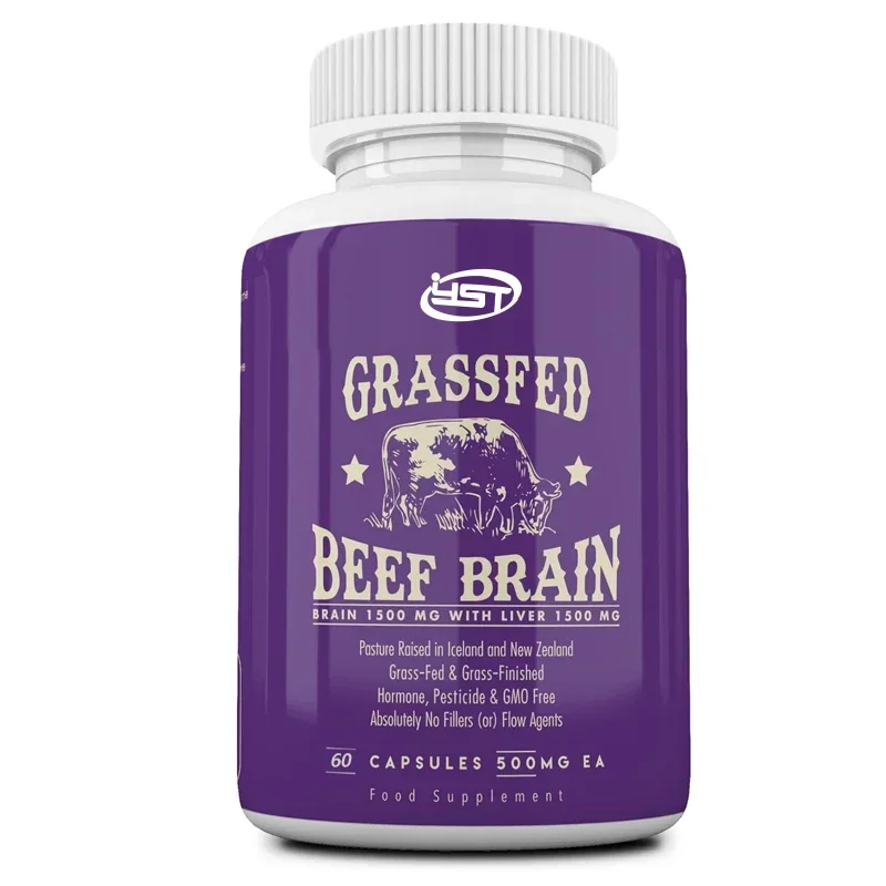 

Grass Fed Beef Brain Supplement Containing Beef Liver, Whole Food Brain Support Liver Health Capsules
