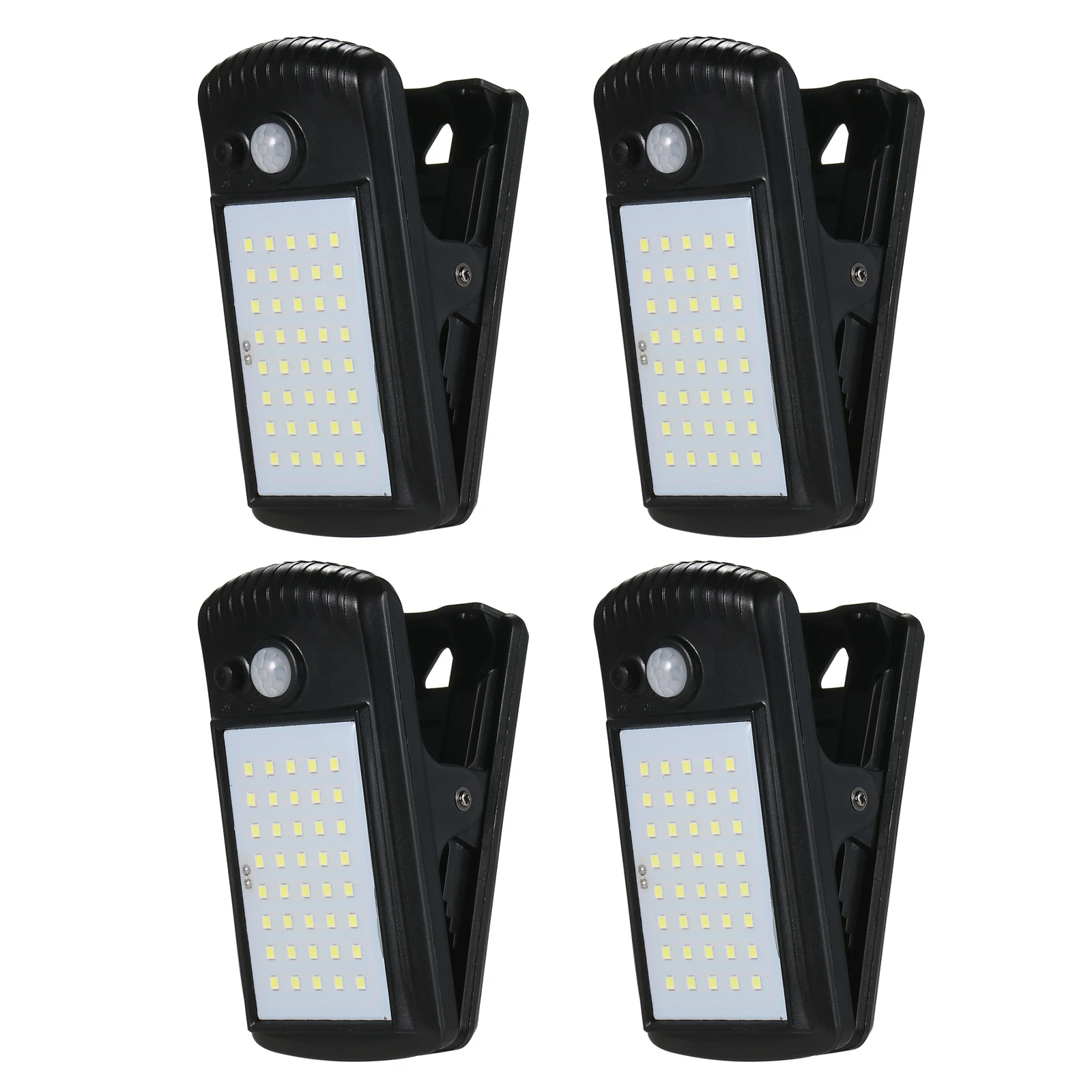 40LEDs Outdoor Solar Lights Clip-on Motion Sensor Lights Clamp Lamp IP65 Waterproof for Fence Deck Wall Garage Patio