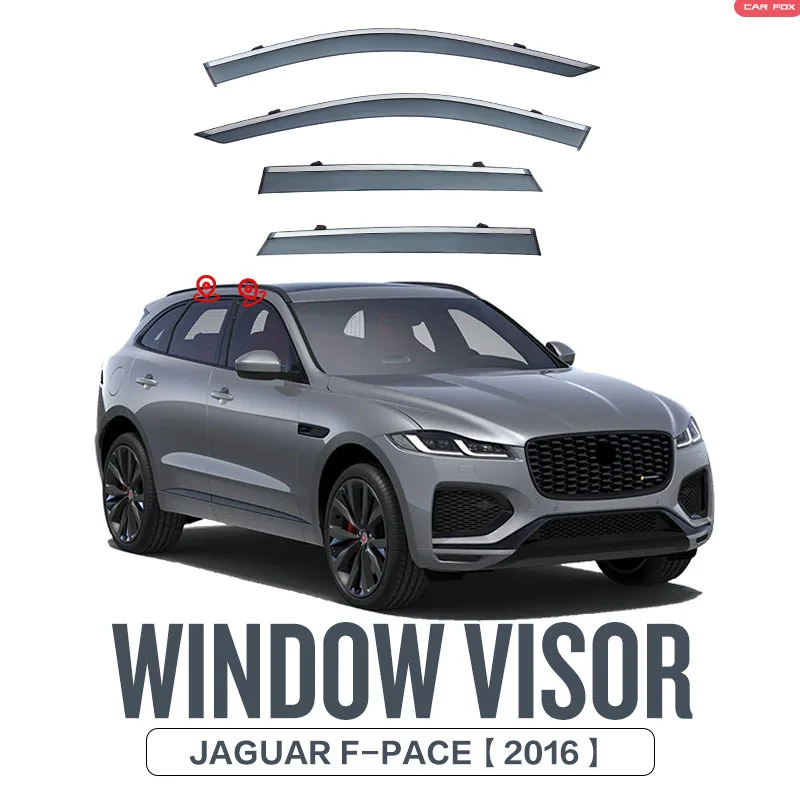 

For Jaguar F-PACE F Pace 2016+ Car Window Visor Awning Shelters Windshield Side Window Rain Sun Shade Auto Accessories