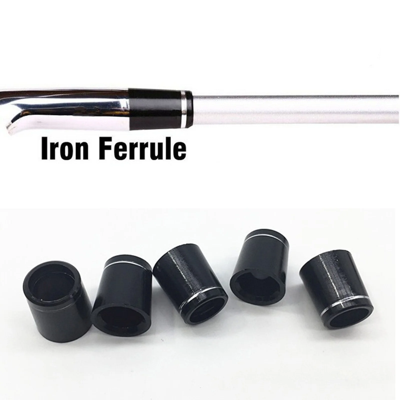 Golf Ferrule GolfClub Shaft Ferrules Ring 0.335 0.350 0.370 Tip Iron Shaft Hard-Durable And Antioxidant Golf Parts Accessories