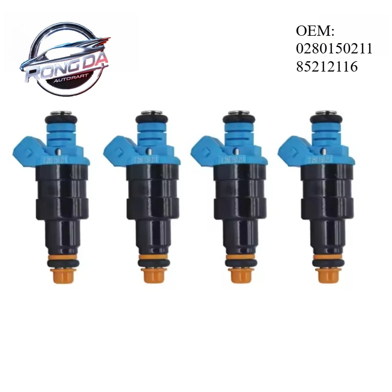

OEM 0280150211 85212116 New 4PCS Brand New High Quality Fuel Injector For BMW Renault Sportwagon Fuego 1.8L 2.2L I4 1984-1985