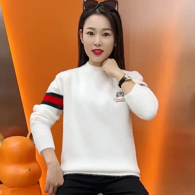 

Men's Knitted Sweater Autumn Winter New Sle Versatile Overhead Base irt f High Collar Warm Knitted Woolen Long Sve ...