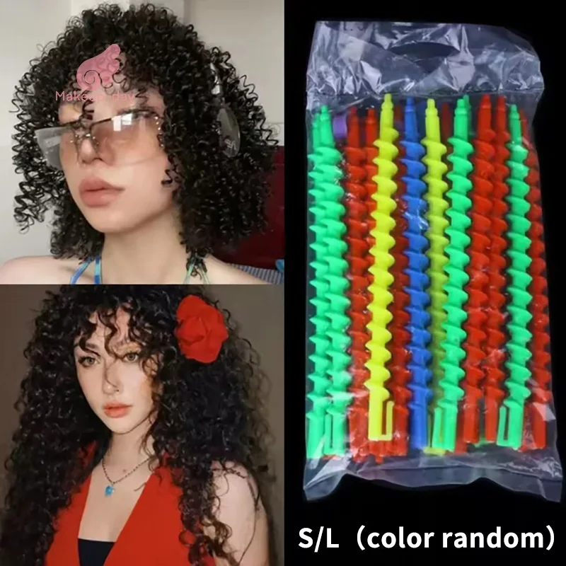 

Plastic Spiral Perm Stick Heatless Hair Curler Women Curly Hair Rollers Heatless Curls Cold Perm Bar Barber Hair Styling Tool