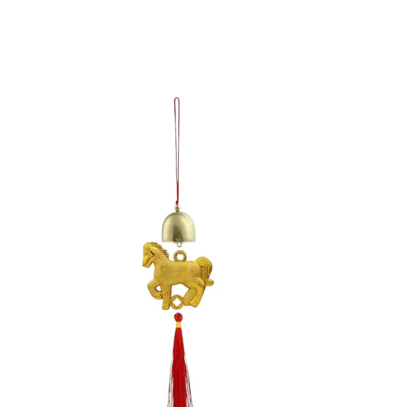 1/8 قطعة 2026 سنة الحصان الجدار الشنق حلية السنة الجديدة محظوظ ديكور في الهواء الطلق هووسورمينغ النباتات الخضراء بوعاء صغير #2