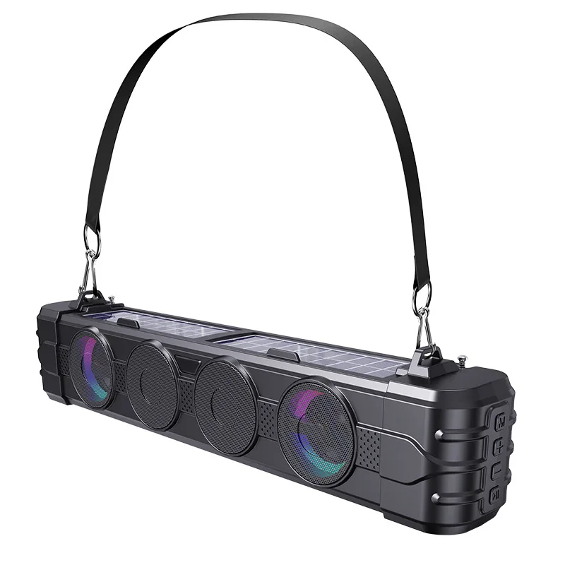 DV-881 2025 New Model Sound Blaster BTWireless Speaker Bar RGB Port le High-Appearance Desktop/Outdoor Solar Speaker for Home
