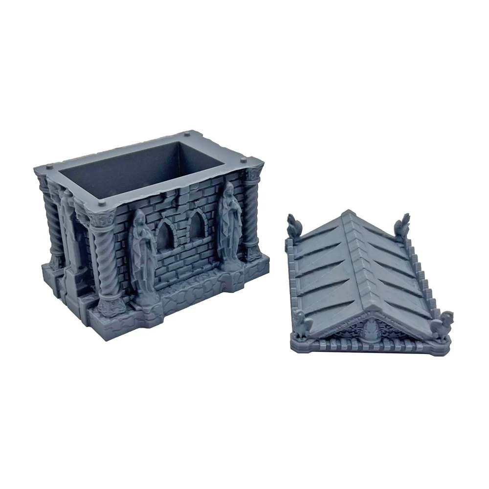 Tomb Gothic Unpainted Removable Top RPG Terrain For D&D/Wargames Scenery Decor 3D Graveyard Tombs