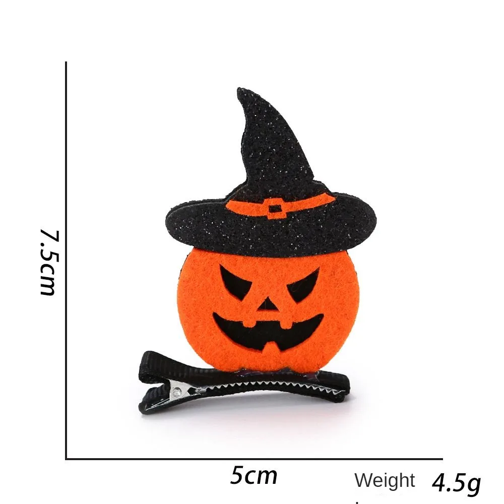 Halloween Pumpkin Ghost Design Hair Decoration Clip Party Hair Halloween Dress Up Hairclip for Kids Hair Accessories