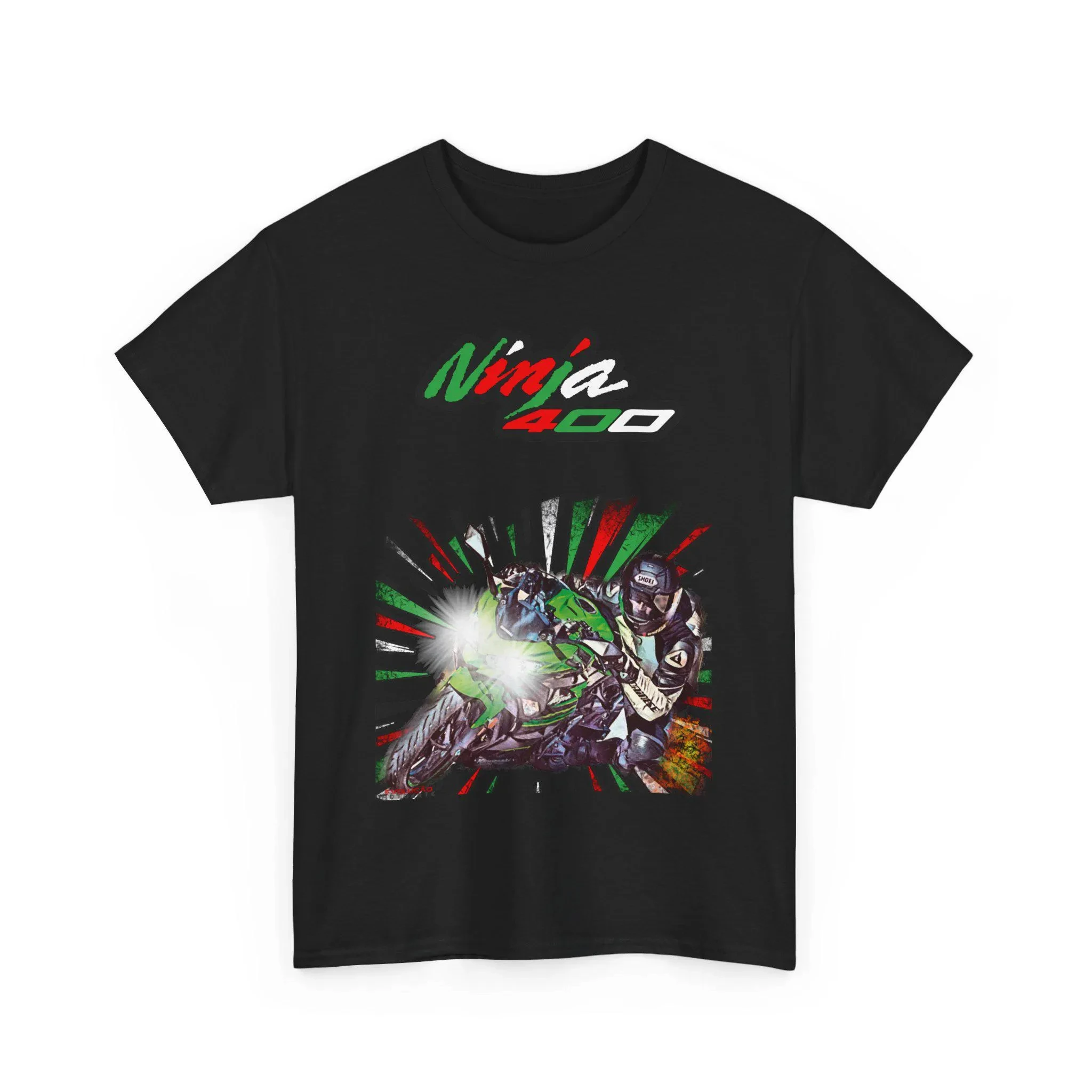 

Kawasaki Ninja 400 Printed Cotton T-shirt 2026 Summer Men's and Women's Harajuku Clothing Fashion Casual Motorcycle T-shirt