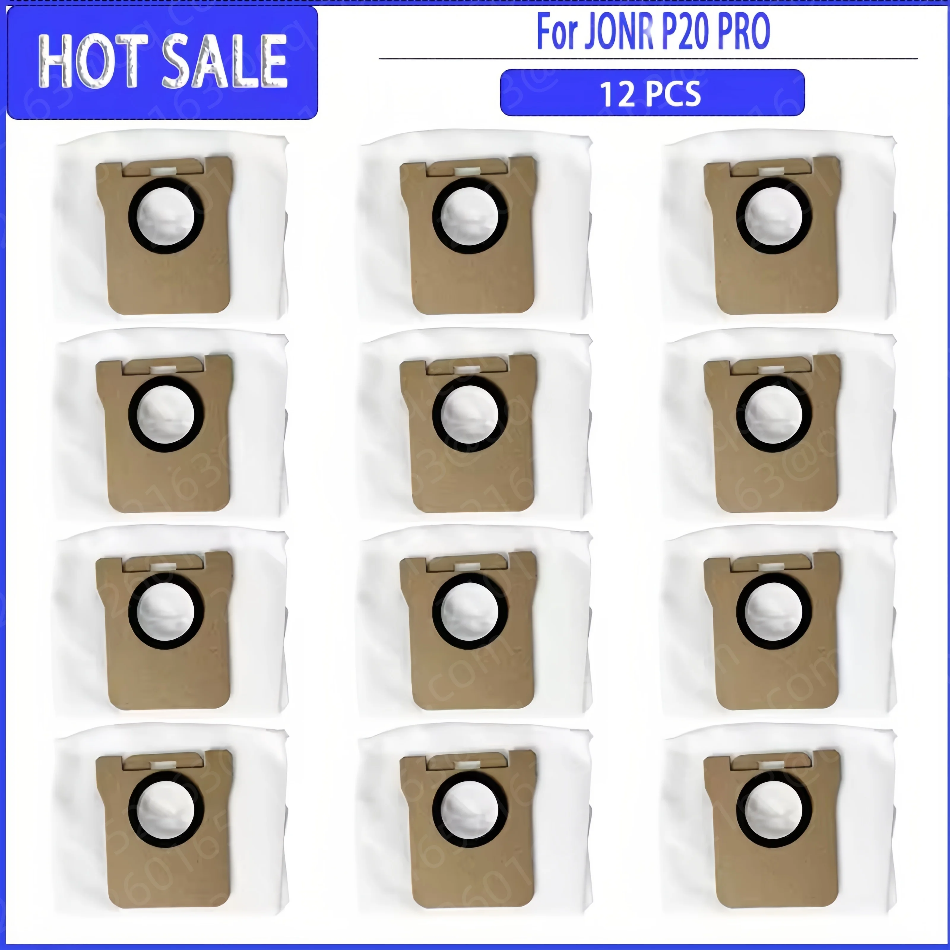 متوافق مع فرشاة جانبية ممسحة قماش كيس لجميع الغبار لملحقات قطع الغيار JONR P20 PRO المواد الاستهلاكية