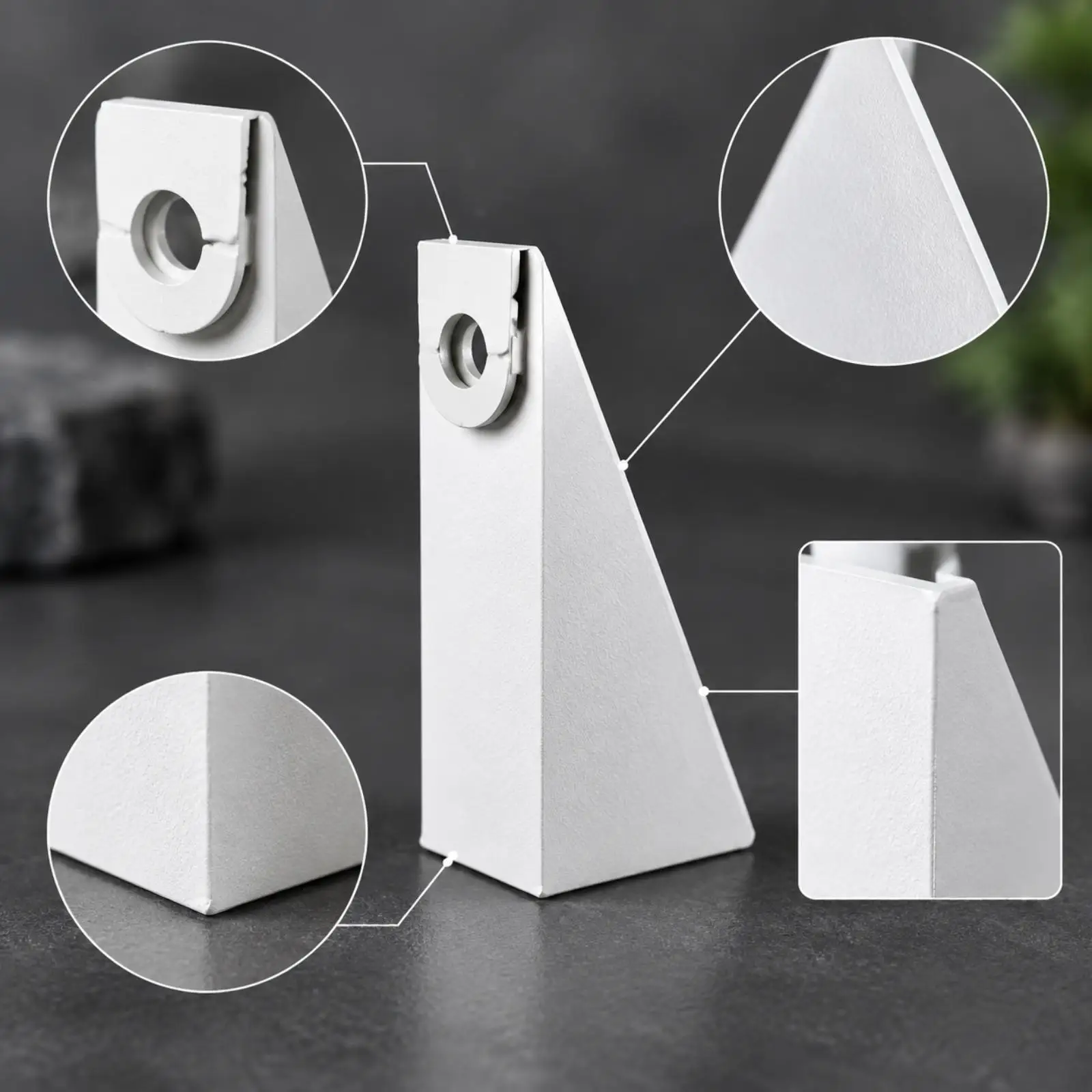 Trimable Aluminum Gutter Leveling Wedge for K Type 5 Inch Gutter Hangers with Mounting Hole