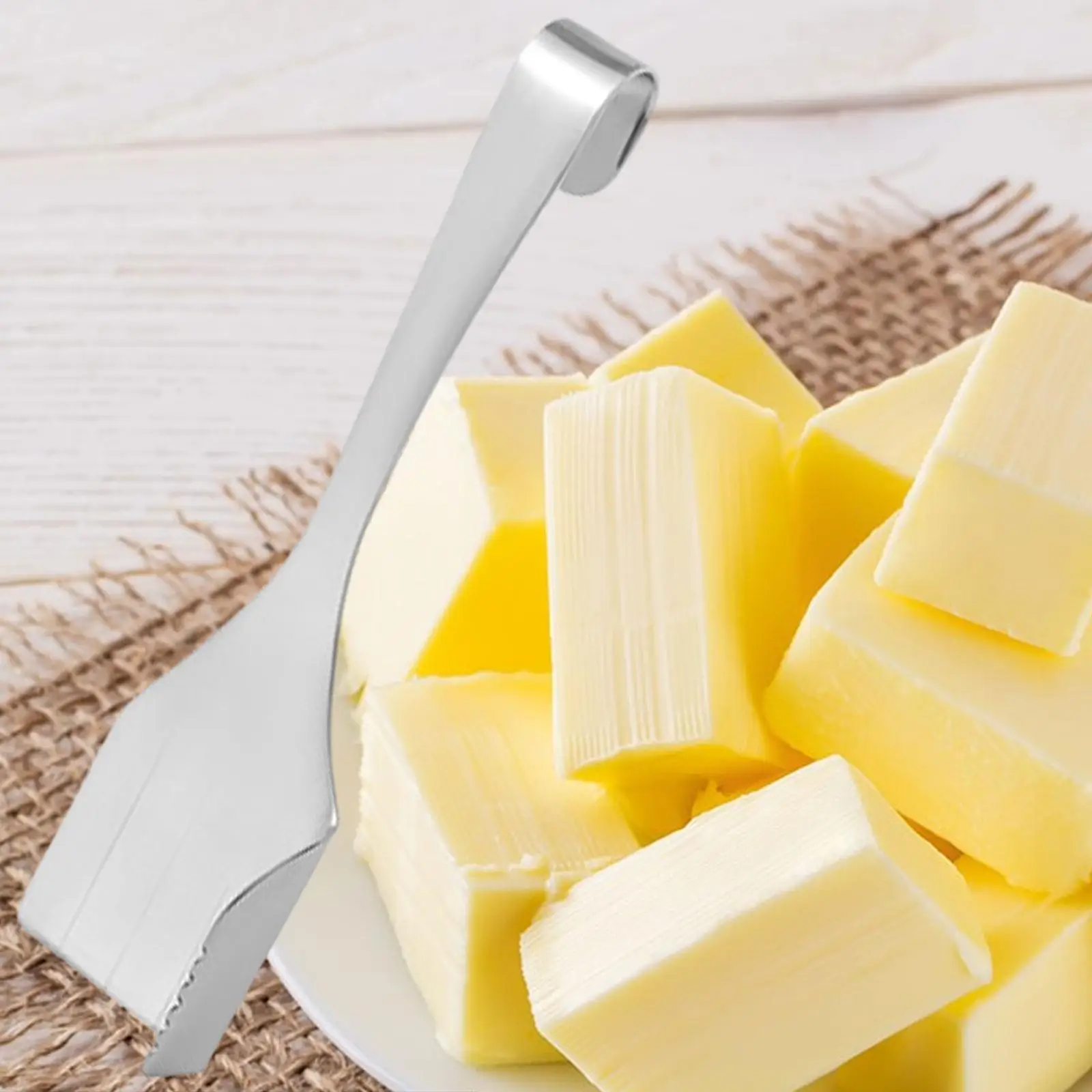 Butter Cutter Cheese Slicer Divider Tools Right Angle Handheld Baking Accessories Easy to Clean Stainless Steel for Hard Butter