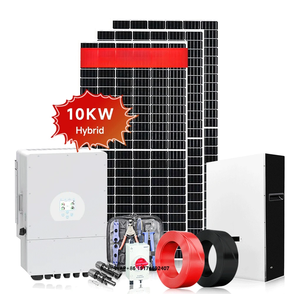 10KW Solar Energy System Hybrid Grid Solar Panel Complete Kit With 12BB Mono Half Cells