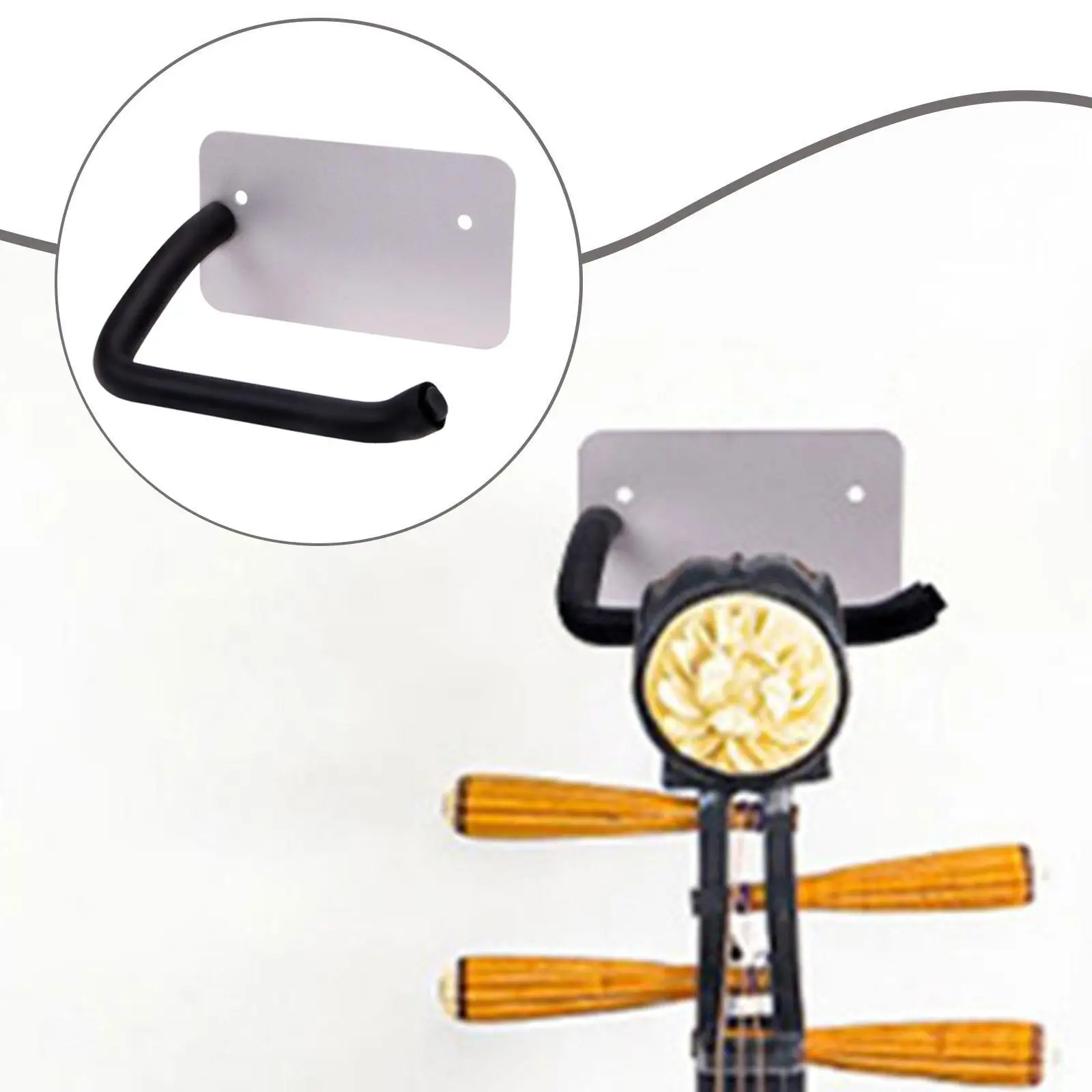 Pipa Liuqin Wall Hanger Holder Anti Slip EVA Foam Versatile 50kg Load Capacity Space Saving Lightweight Zhongruan Wall Hook