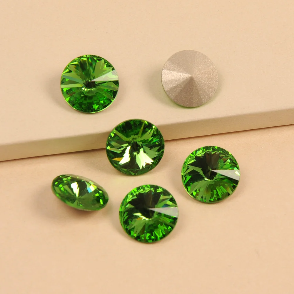 CTPA3bI 1122 Rivoli Brillantschliff K9 Kristall-Strasssteine Glitzer Spitzboden Strass in verschiedenen Farben für Schmuck, Kleider und Bastelarbeiten – Detail 5