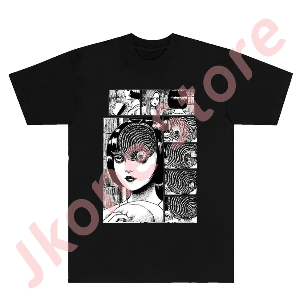 Футболки Azami Kurotani Merch, новая футболка с логотипом, косплей, женская и мужская мода, повседневный топ в стиле Харадзюку с круглым вырезом и короткими рукавами