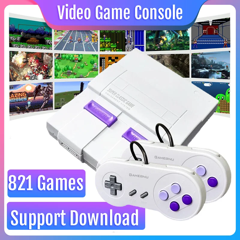 Retro Super Classic Game Mini TV 8 Bit Family TV Video Game Console Built-in 821 Games Handheld Gaming Player New Christmas Gift