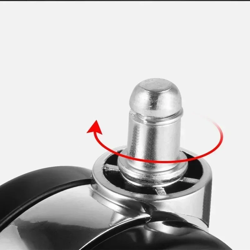 360 Degree Rotatable Safe Roller Office Chair Universal Furniture Caster Wheels 2Inch Swivel Castor Roller Rubber Wheel Hardware