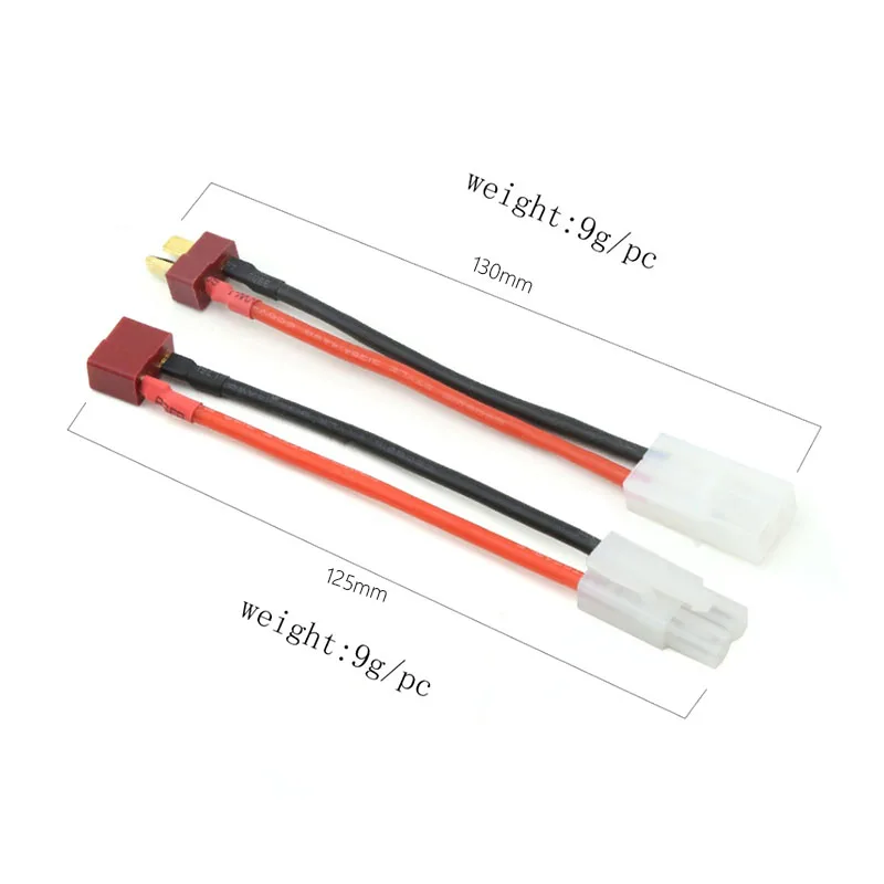 Convertidor adaptador de enchufe en T, conector Universal Deans a Tamiya para batería ESC de coche RC y cargador de cuadricóptero Dron FPV, 1 Uds.