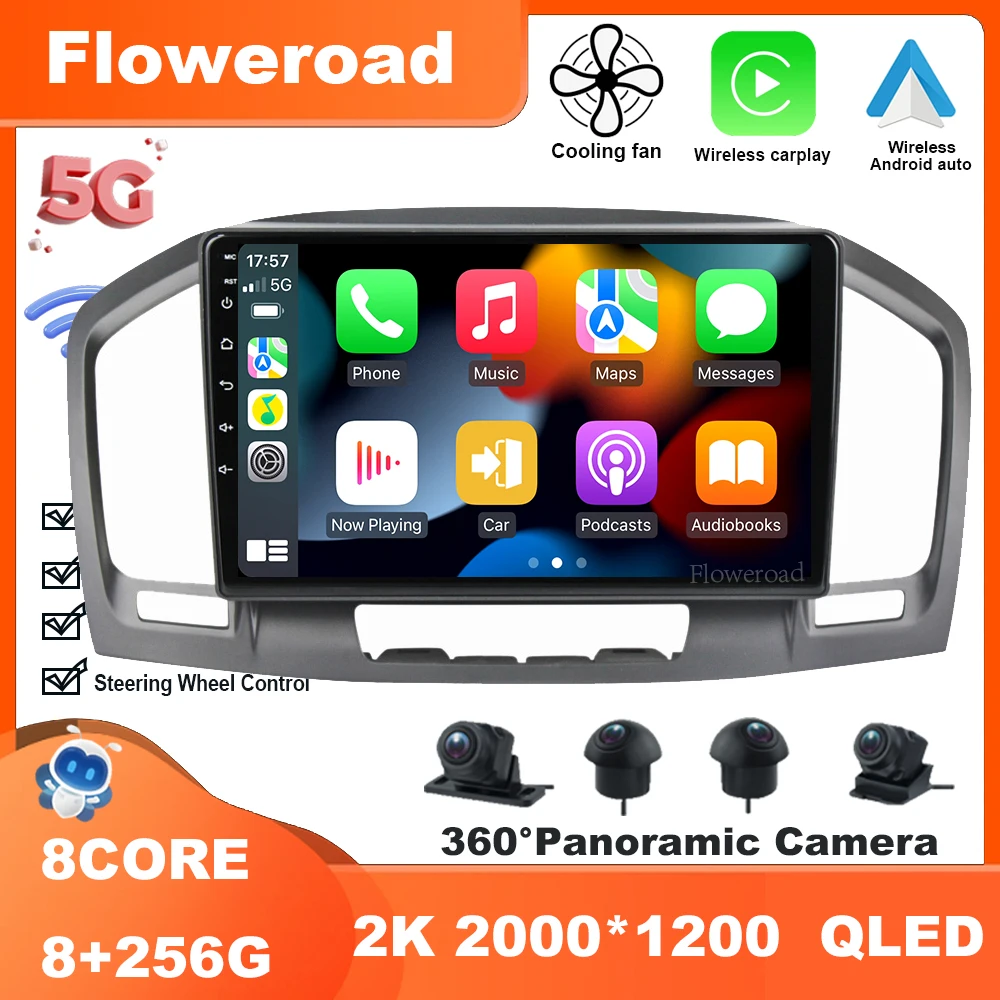 

9 Inch Android 13 For Buick Regal 2009-2013 Car Radio Multimedia Video Player Navigation stereo GPS Carplay Auto 5GWiFi BT5.0